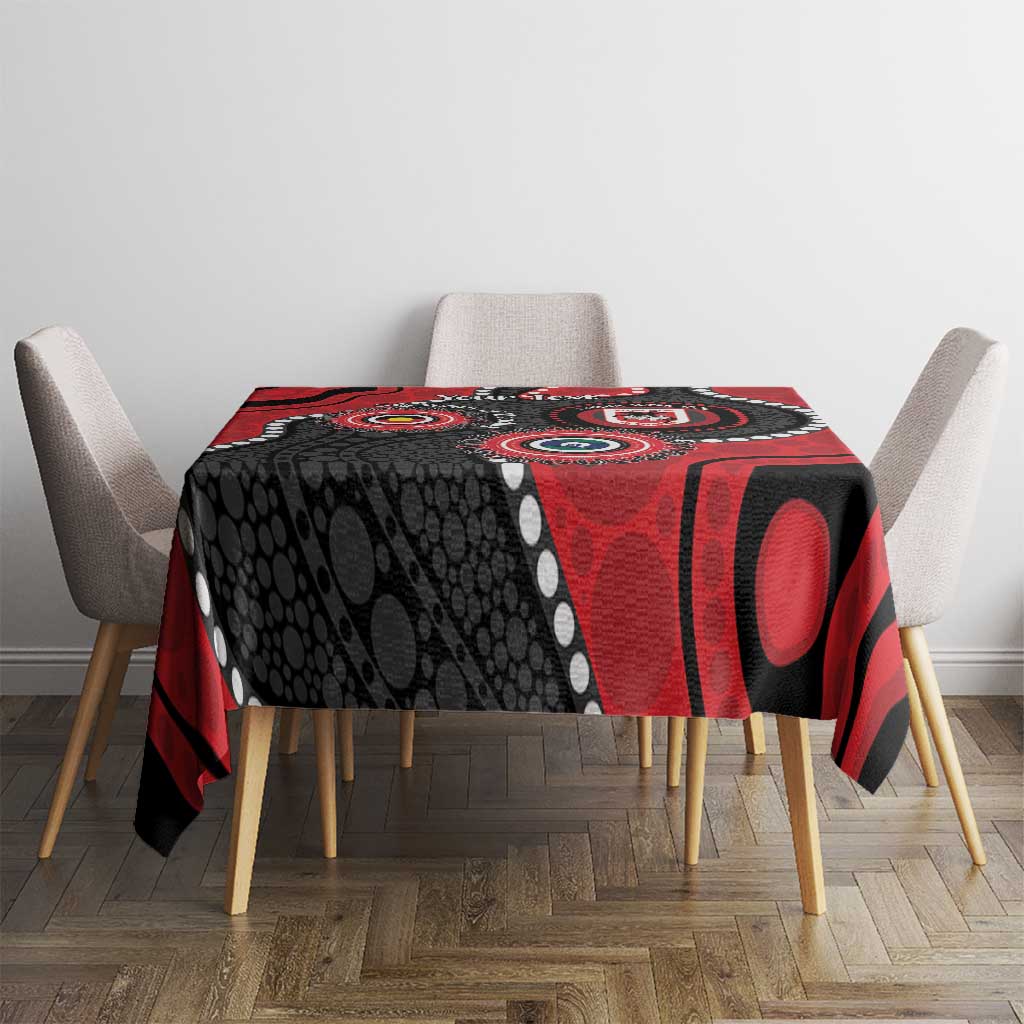 Dragons NAIDOC Week 2026 Personalised Tablecloth 50 Years of Deadly Aboriginal Art