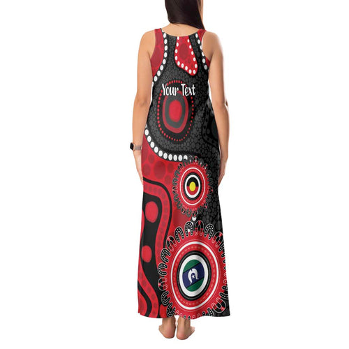 Dragons NAIDOC Week 2026 Personalised Tank Maxi Dress 50 Years of Deadly Aboriginal Art