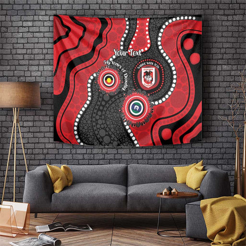 Dragons NAIDOC Week 2026 Personalised Tapestry 50 Years of Deadly Aboriginal Art