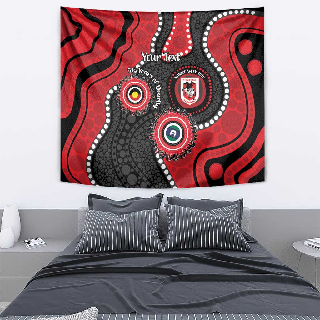Dragons NAIDOC Week 2026 Personalised Tapestry 50 Years of Deadly Aboriginal Art
