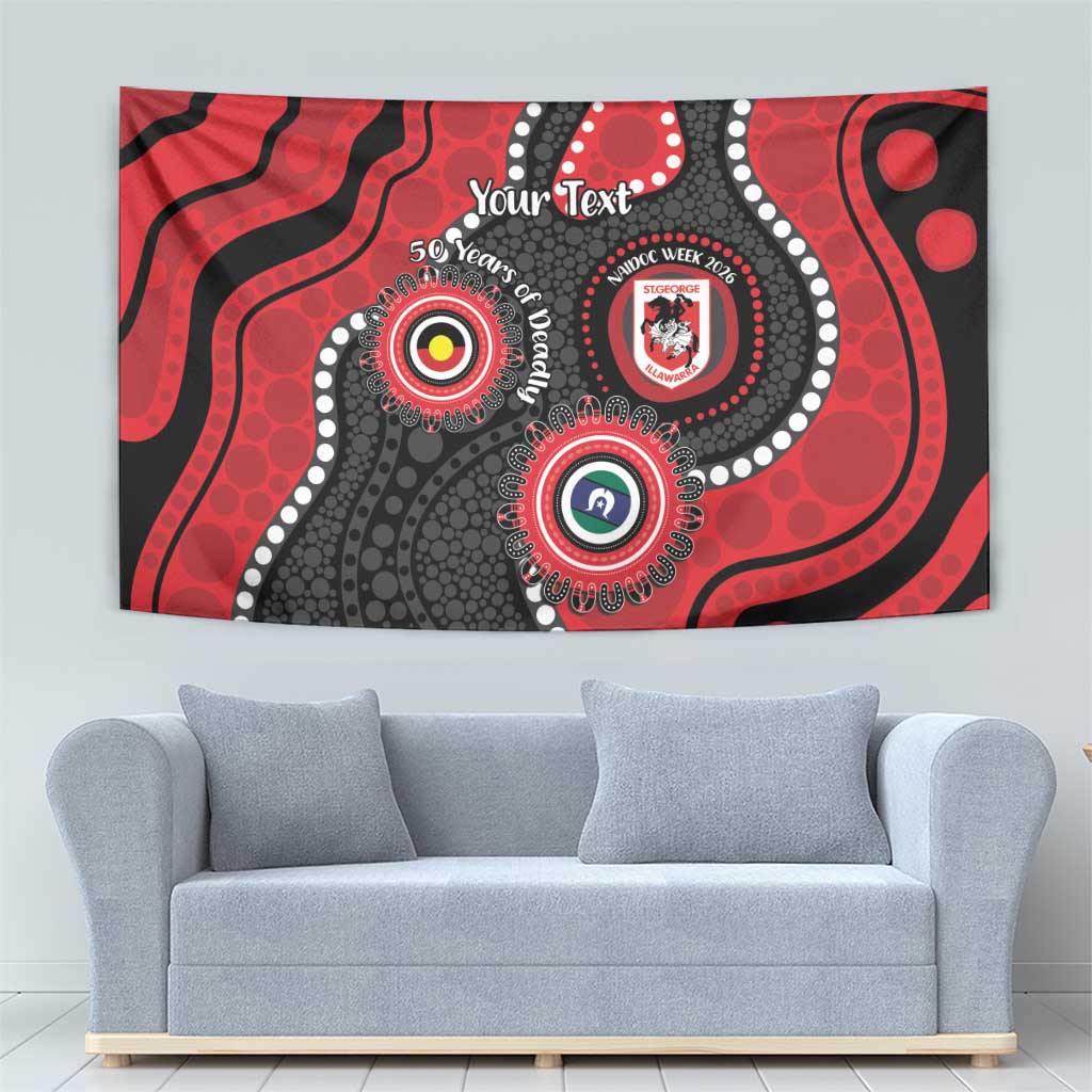 Dragons NAIDOC Week 2026 Personalised Tapestry 50 Years of Deadly Aboriginal Art