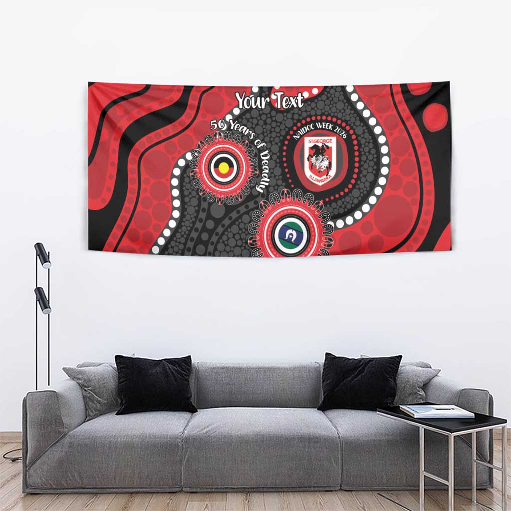 Dragons NAIDOC Week 2026 Personalised Tapestry 50 Years of Deadly Aboriginal Art