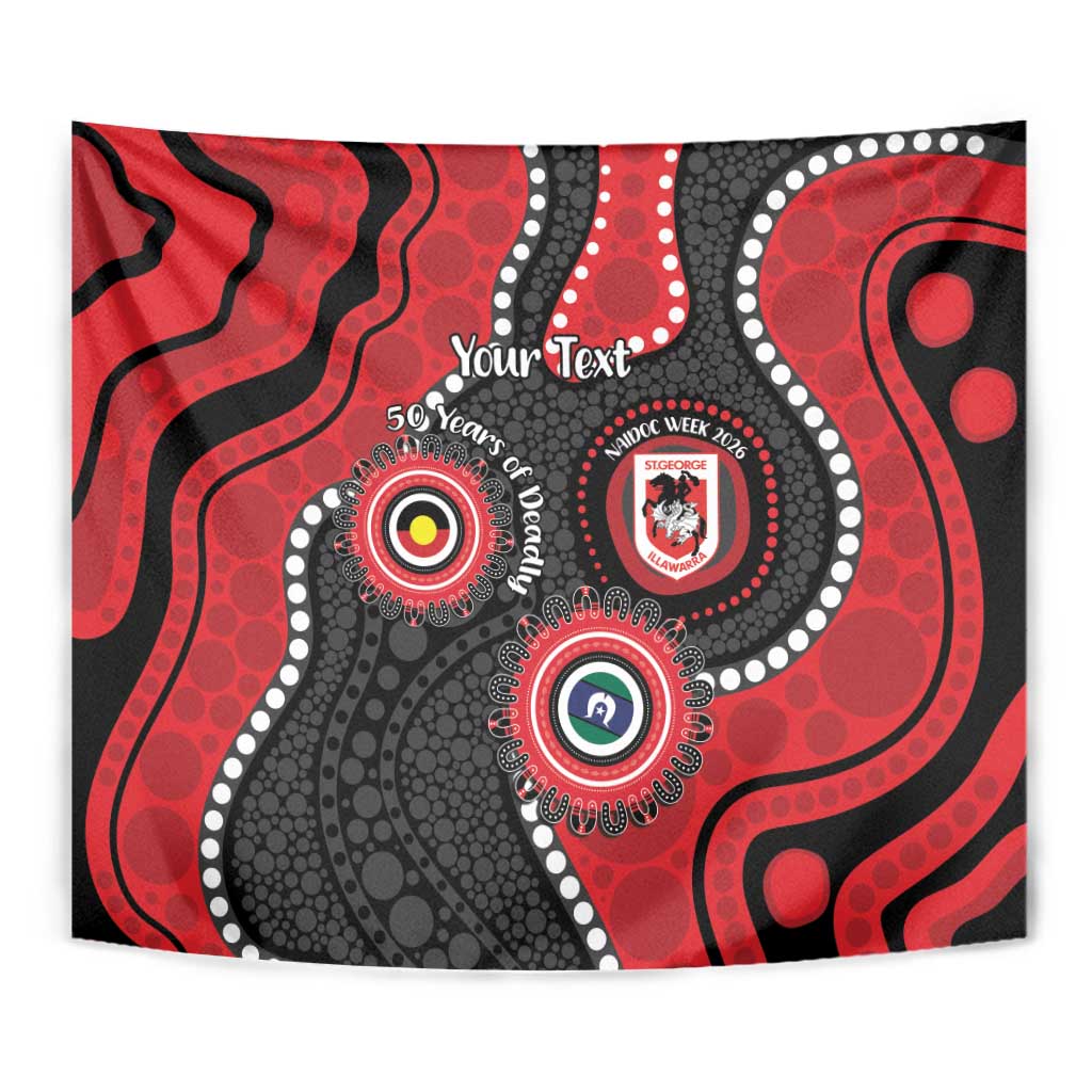 Dragons NAIDOC Week 2026 Personalised Tapestry 50 Years of Deadly Aboriginal Art