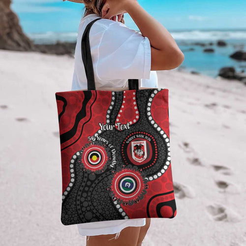 Dragons NAIDOC Week 2026 Personalised Tote Bag 50 Years of Deadly Aboriginal Art