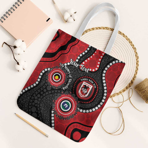 Dragons NAIDOC Week 2026 Personalised Tote Bag 50 Years of Deadly Aboriginal Art