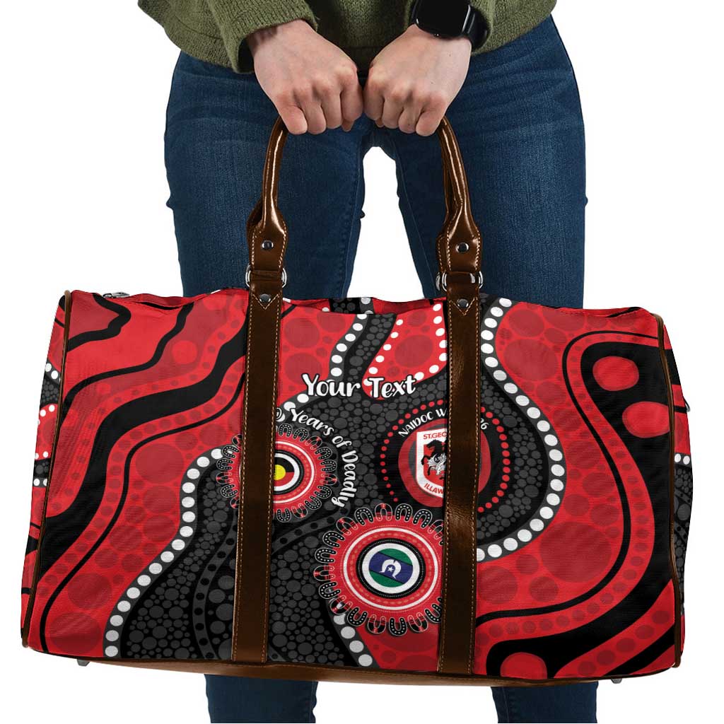 Dragons NAIDOC Week 2026 Personalised Travel Bag 50 Years of Deadly Aboriginal Art