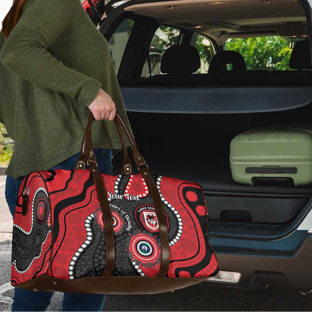 Dragons NAIDOC Week 2026 Personalised Travel Bag 50 Years of Deadly Aboriginal Art