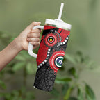 Dragons NAIDOC Week 2026 Personalised Tumbler With Handle 50 Years of Deadly Aboriginal Art