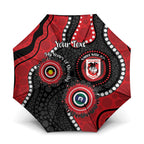 Dragons NAIDOC Week 2026 Personalised Umbrella 50 Years of Deadly Aboriginal Art