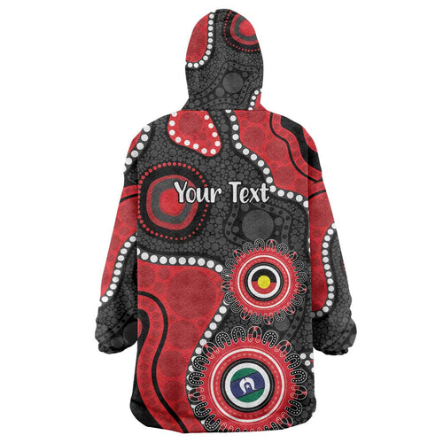 Dragons NAIDOC Week 2026 Personalised Wearable Blanket Hoodie 50 Years of Deadly Aboriginal Art