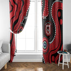 Dragons NAIDOC Week 2026 Personalised Window Curtain 50 Years of Deadly Aboriginal Art