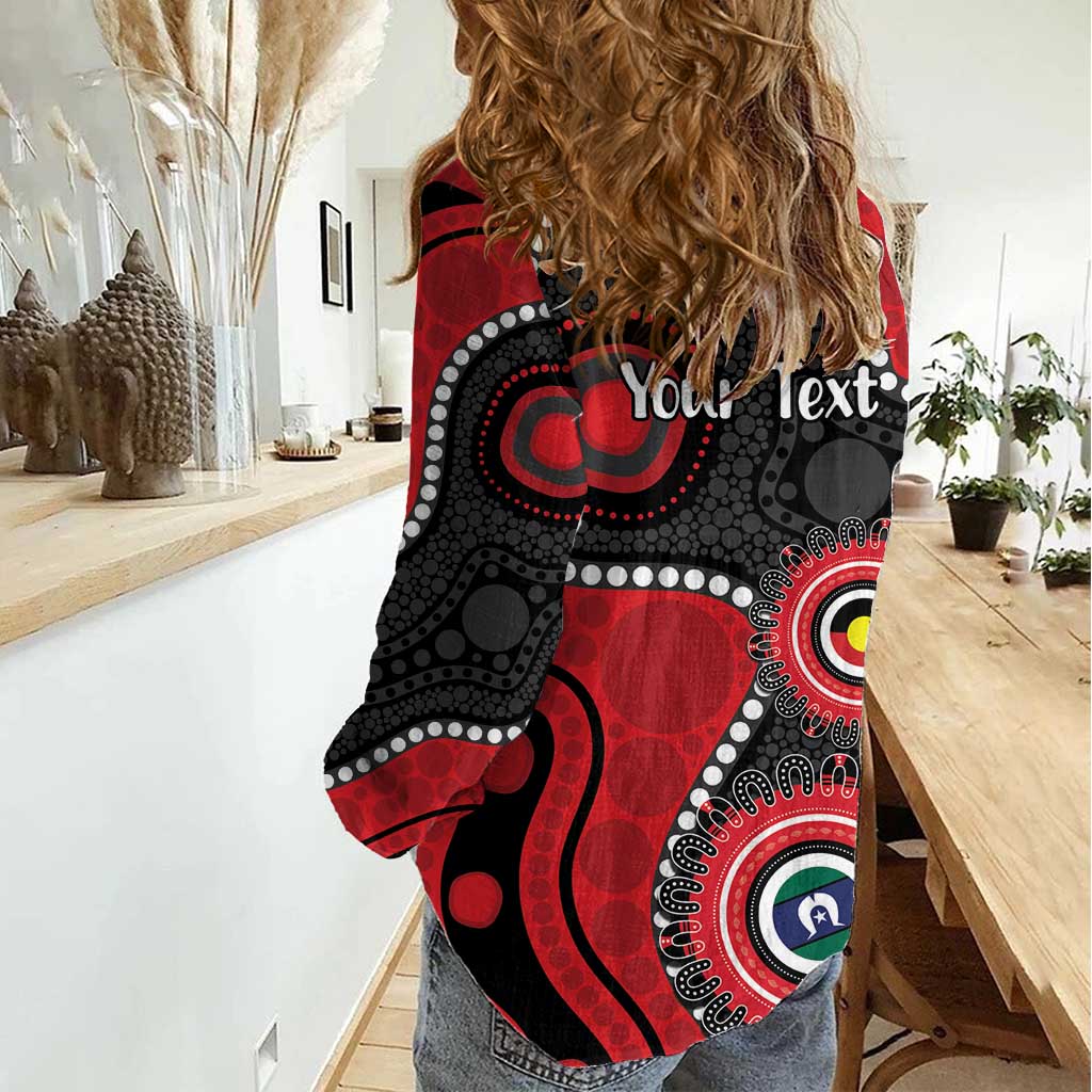 Dragons NAIDOC Week 2026 Personalised Women Casual Shirt 50 Years of Deadly Aboriginal Art