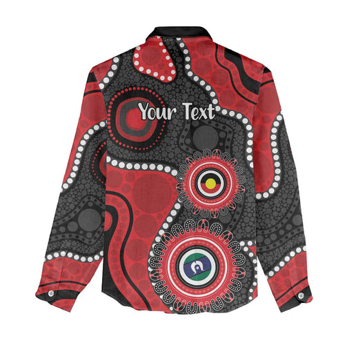 Dragons NAIDOC Week 2026 Personalised Women Casual Shirt 50 Years of Deadly Aboriginal Art