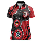 Dragons NAIDOC Week 2026 Personalised Women Polo Shirt 50 Years of Deadly Aboriginal Art