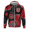 Dragons NAIDOC Week 2026 Personalised Zip Hoodie 50 Years of Deadly Aboriginal Art