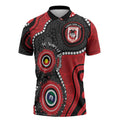 Dragons NAIDOC Week 2026 Personalised Zipper Polo Shirt 50 Years of Deadly Aboriginal Art