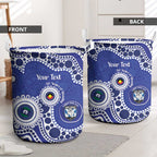 Bulldogs NAIDOC Week 2026 Personalised Laundry Basket 50 Years of Deadly Aboriginal Art