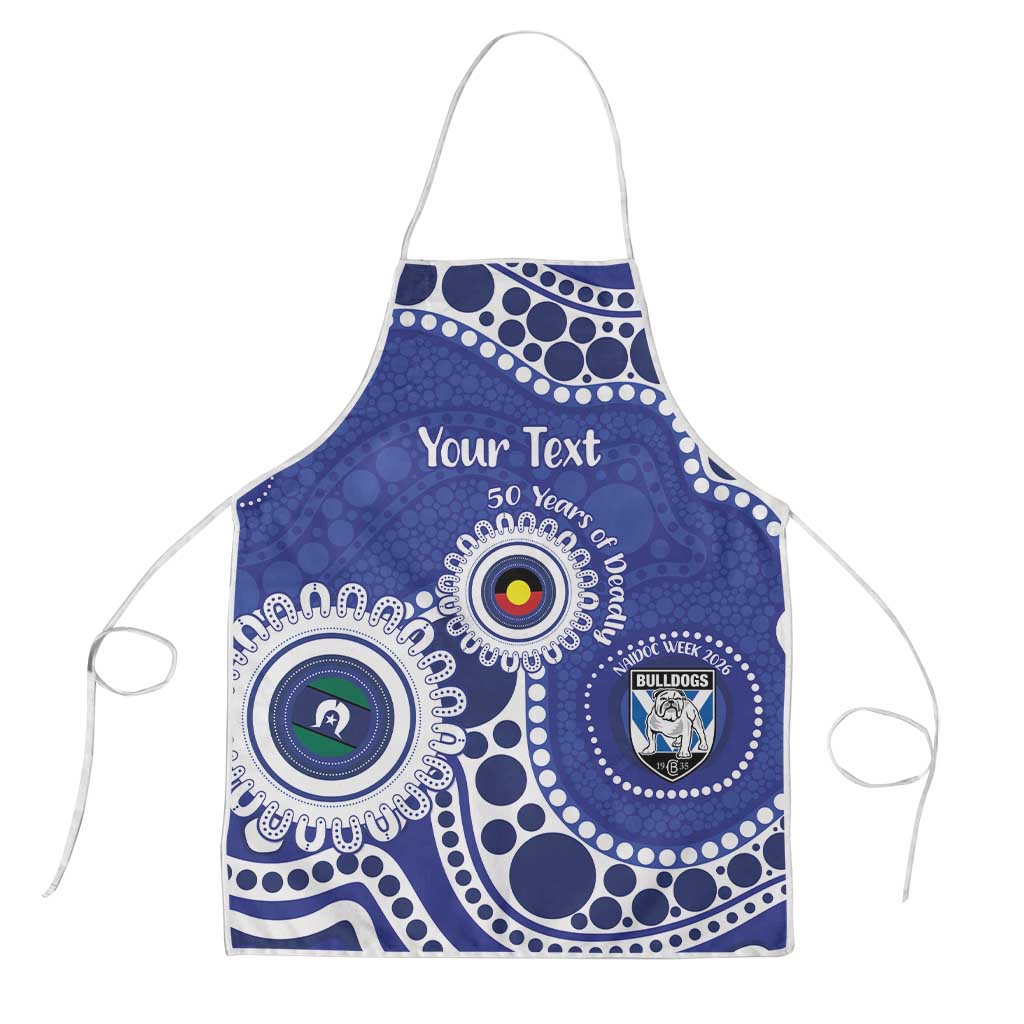 Bulldogs NAIDOC Week 2026 Personalised Apron 50 Years of Deadly Aboriginal Art