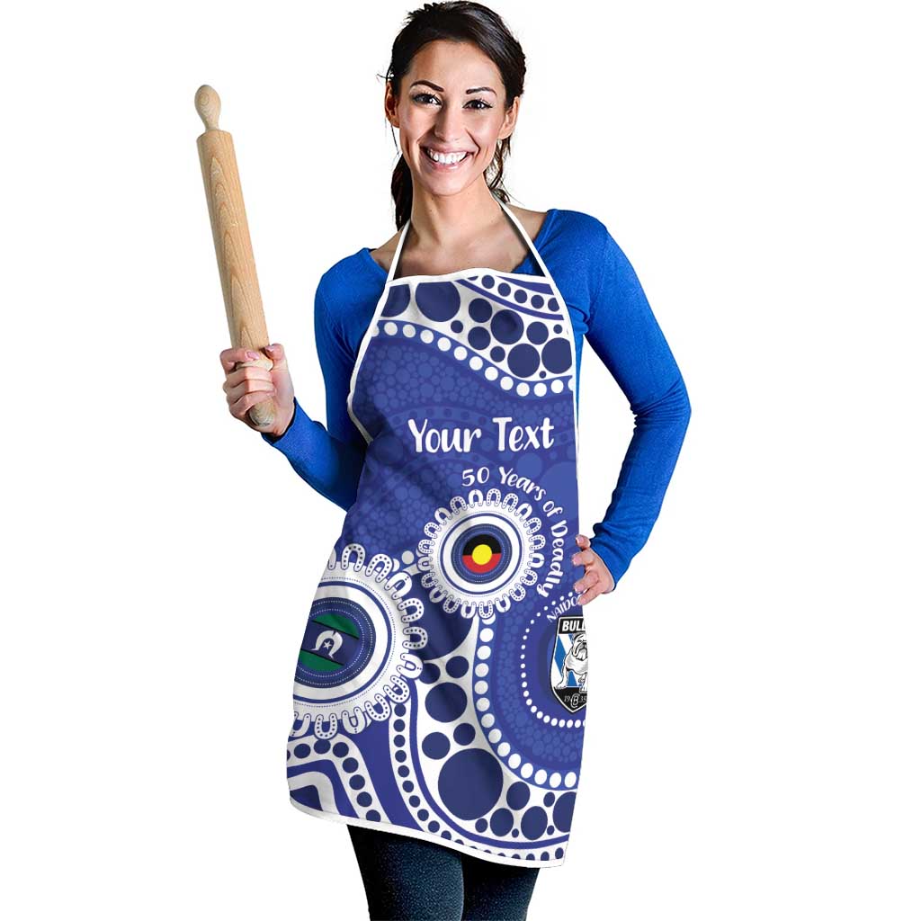 Bulldogs NAIDOC Week 2026 Personalised Apron 50 Years of Deadly Aboriginal Art