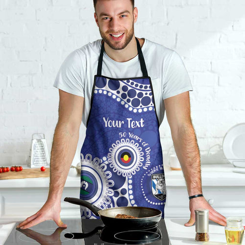 Bulldogs NAIDOC Week 2026 Personalised Apron 50 Years of Deadly Aboriginal Art