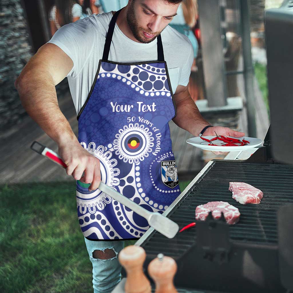 Bulldogs NAIDOC Week 2026 Personalised Apron 50 Years of Deadly Aboriginal Art