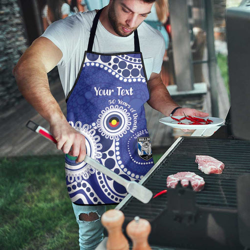 Bulldogs NAIDOC Week 2026 Personalised Apron 50 Years of Deadly Aboriginal Art