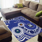Bulldogs NAIDOC Week 2026 Personalised Area Rug 50 Years of Deadly Aboriginal Art