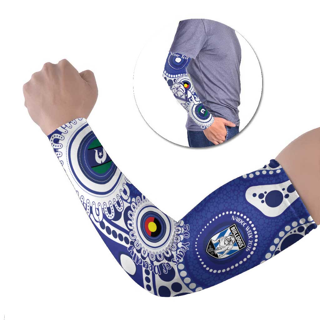 Bulldogs NAIDOC Week 2026 Personalised Arm Sleeves 50 Years of Deadly Aboriginal Art
