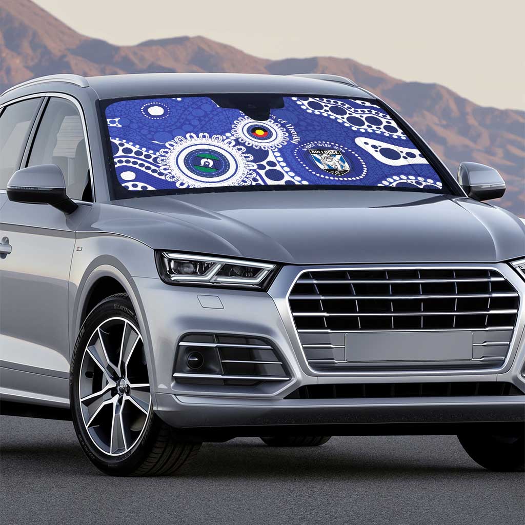 Bulldogs NAIDOC Week 2026 Personalised Auto Sun Shade 50 Years of Deadly Aboriginal Art