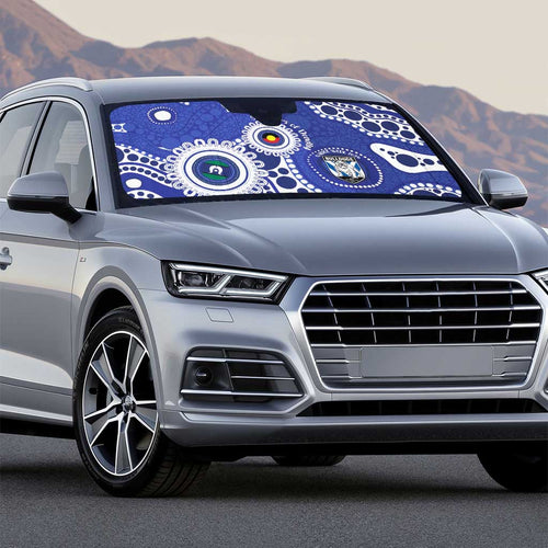 Bulldogs NAIDOC Week 2026 Personalised Auto Sun Shade 50 Years of Deadly Aboriginal Art