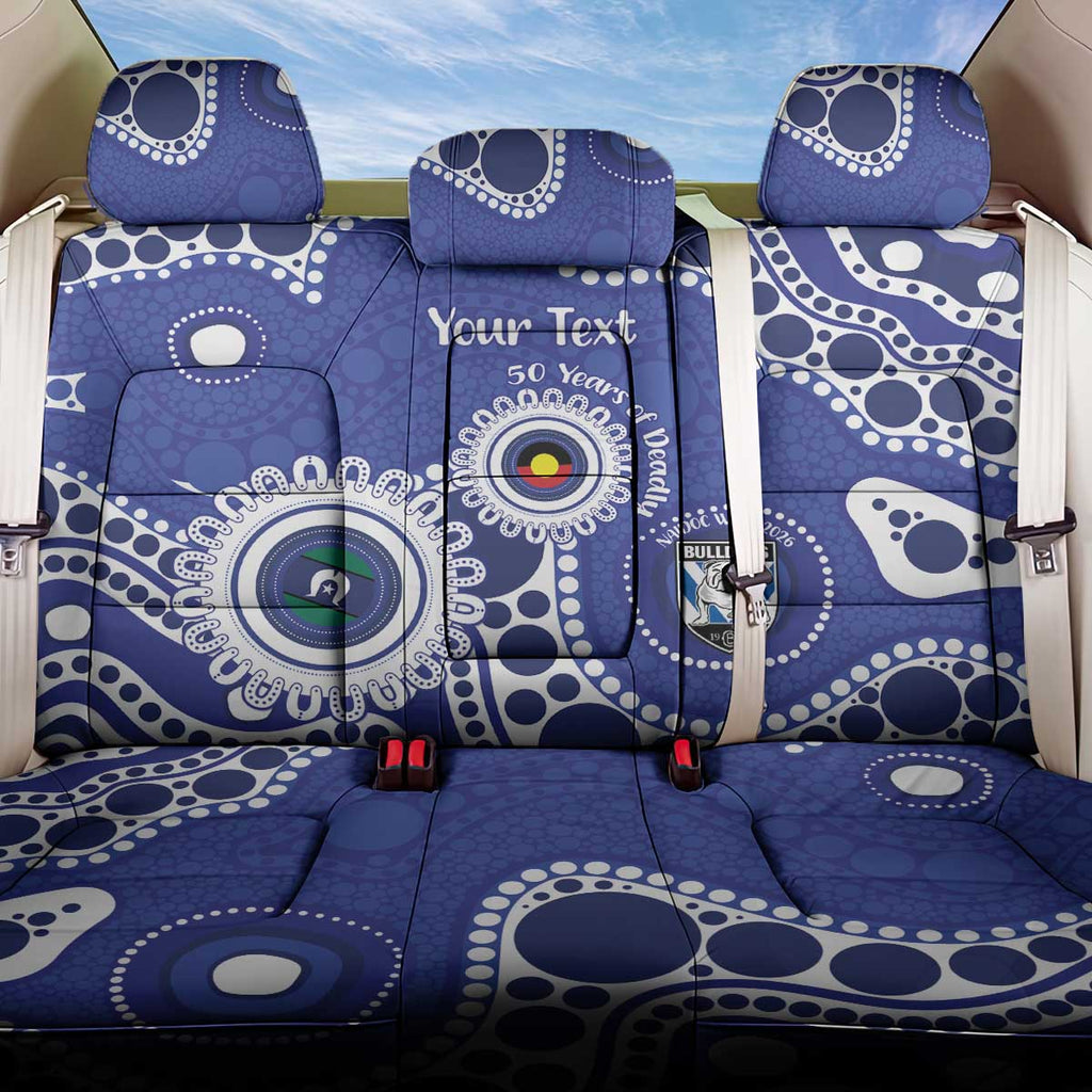 Bulldogs NAIDOC Week 2026 Personalised Back Car Seat Cover 50 Years of Deadly Aboriginal Art