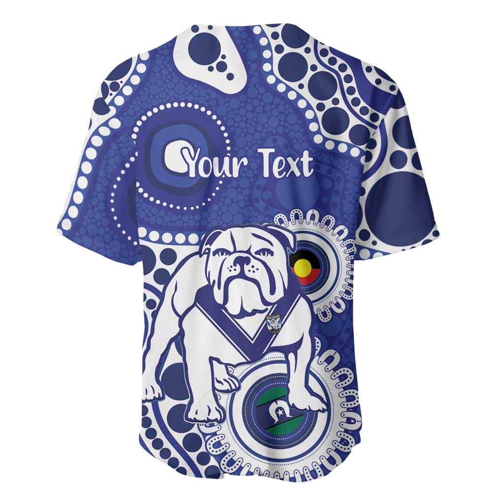 Bulldogs NAIDOC Week 2026 Personalised Baseball Jersey 50 Years of Deadly Aboriginal Art