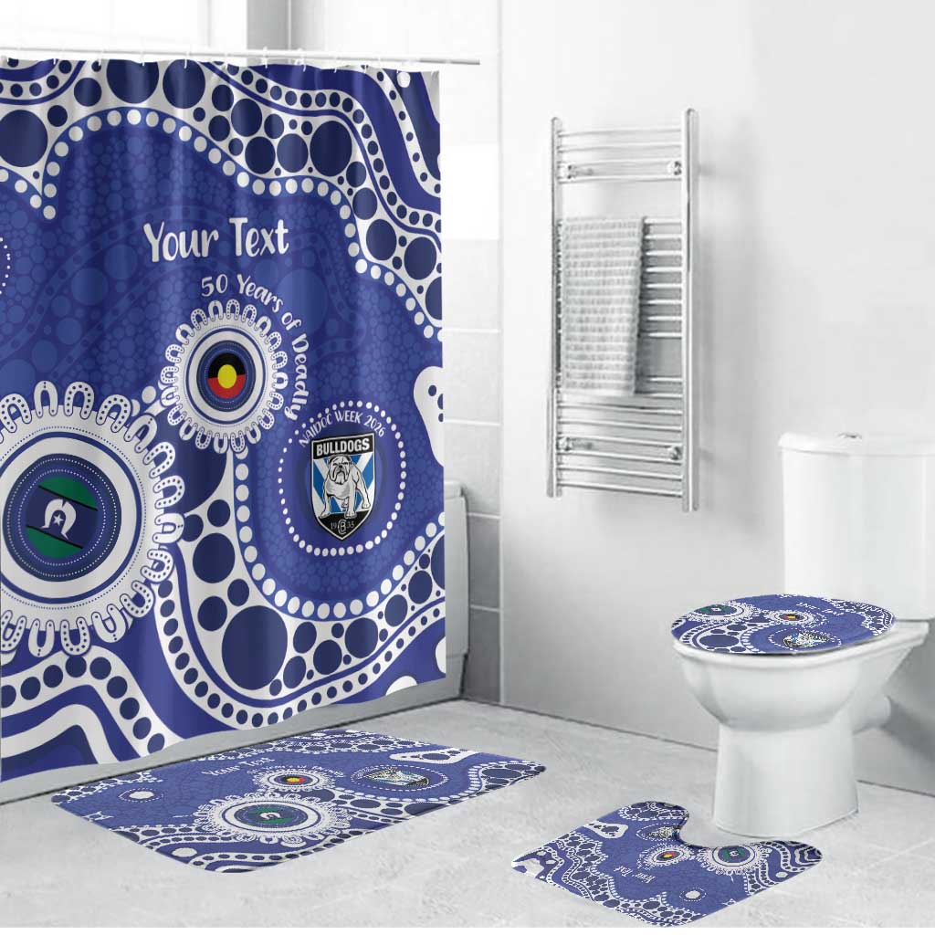 Bulldogs NAIDOC Week 2026 Personalised Bathroom Set 50 Years of Deadly Aboriginal Art
