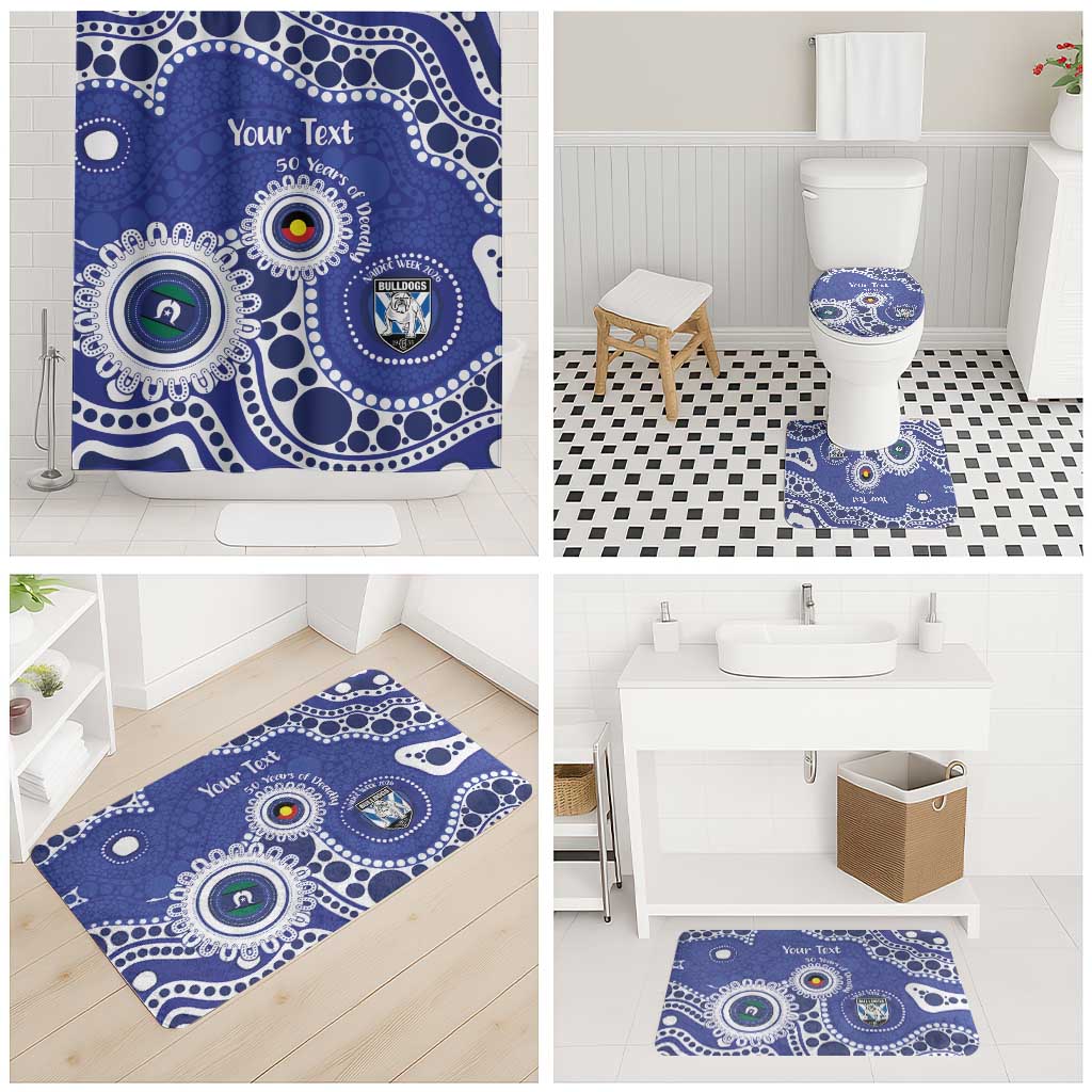 Bulldogs NAIDOC Week 2026 Personalised Bathroom Set 50 Years of Deadly Aboriginal Art