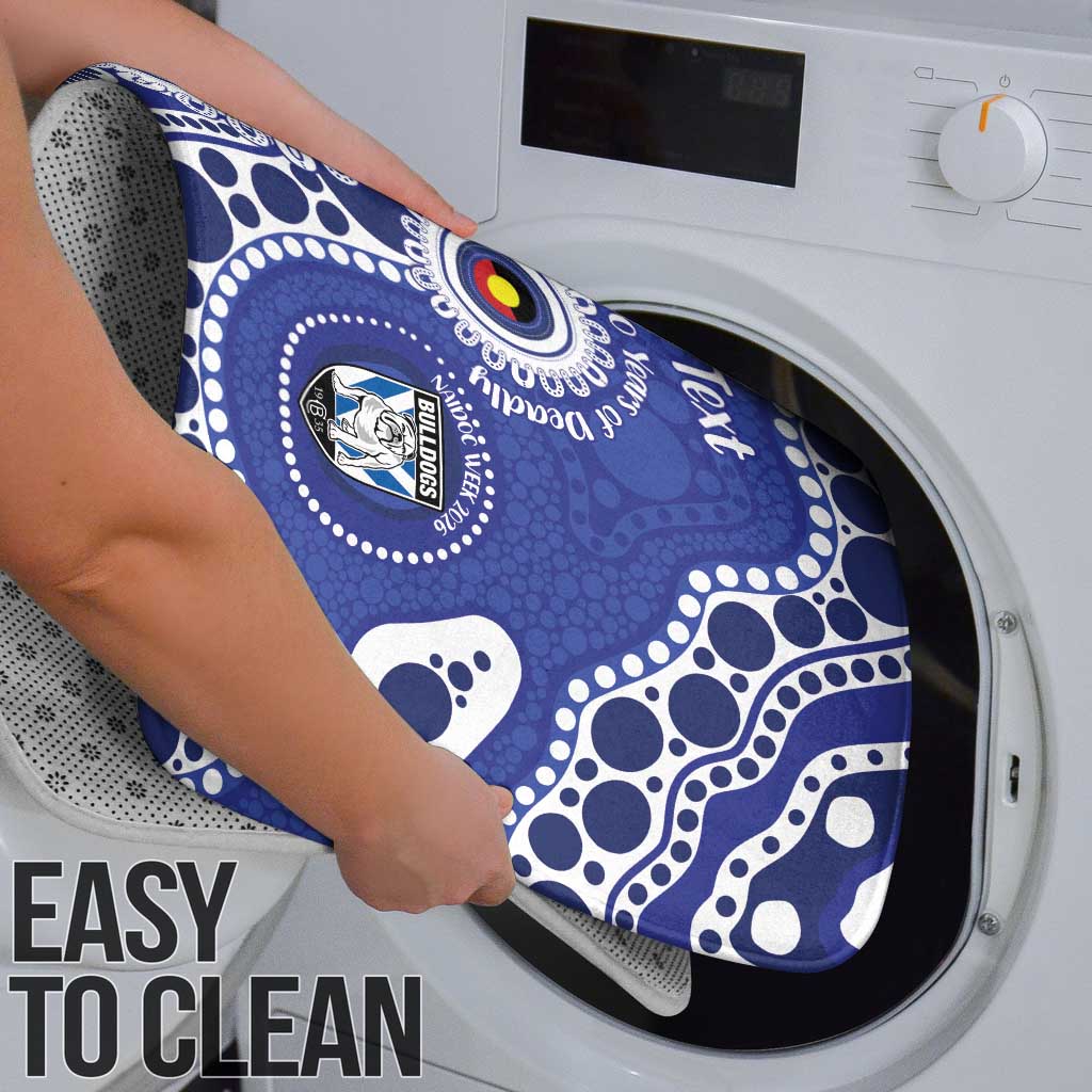 Bulldogs NAIDOC Week 2026 Personalised Bathroom Set 50 Years of Deadly Aboriginal Art