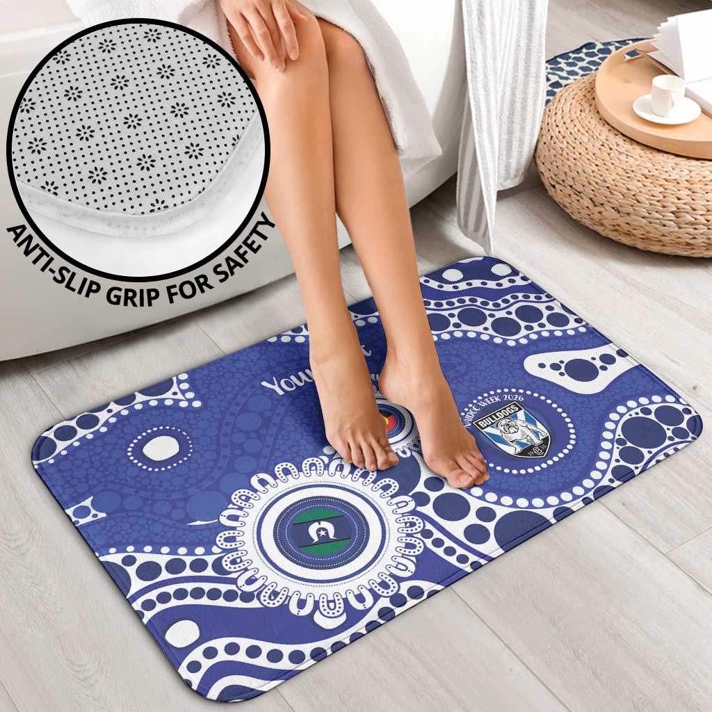 Bulldogs NAIDOC Week 2026 Personalised Bathroom Set 50 Years of Deadly Aboriginal Art