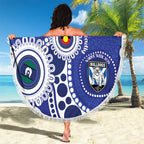 Bulldogs NAIDOC Week 2026 Personalised Beach Blanket 50 Years of Deadly Aboriginal Art