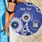 Bulldogs NAIDOC Week 2026 Personalised Beach Blanket 50 Years of Deadly Aboriginal Art