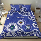 Bulldogs NAIDOC Week 2026 Personalised Bedding Set 50 Years of Deadly Aboriginal Art