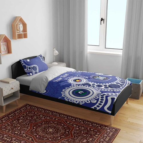 Bulldogs NAIDOC Week 2026 Personalised Bedding Set 50 Years of Deadly Aboriginal Art