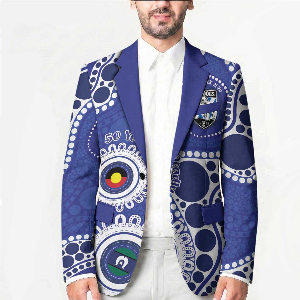 Bulldogs NAIDOC Week 2026 Personalised Blazer 50 Years of Deadly Aboriginal Art