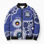 Bulldogs NAIDOC Week 2026 Personalised Bomber Puffer Jacket 50 Years of Deadly Aboriginal Art