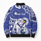 Bulldogs NAIDOC Week 2026 Personalised Bomber Puffer Jacket 50 Years of Deadly Aboriginal Art