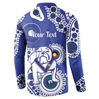 Bulldogs NAIDOC Week 2026 Personalised Button Sweatshirt 50 Years of Deadly Aboriginal Art