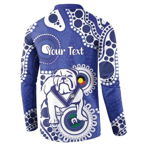 Bulldogs NAIDOC Week 2026 Personalised Button Sweatshirt 50 Years of Deadly Aboriginal Art