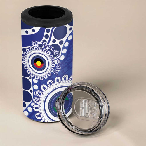 Bulldogs NAIDOC Week 2026 Personalised 4 in 1 Can Cooler Tumbler 50 Years of Deadly Aboriginal Art