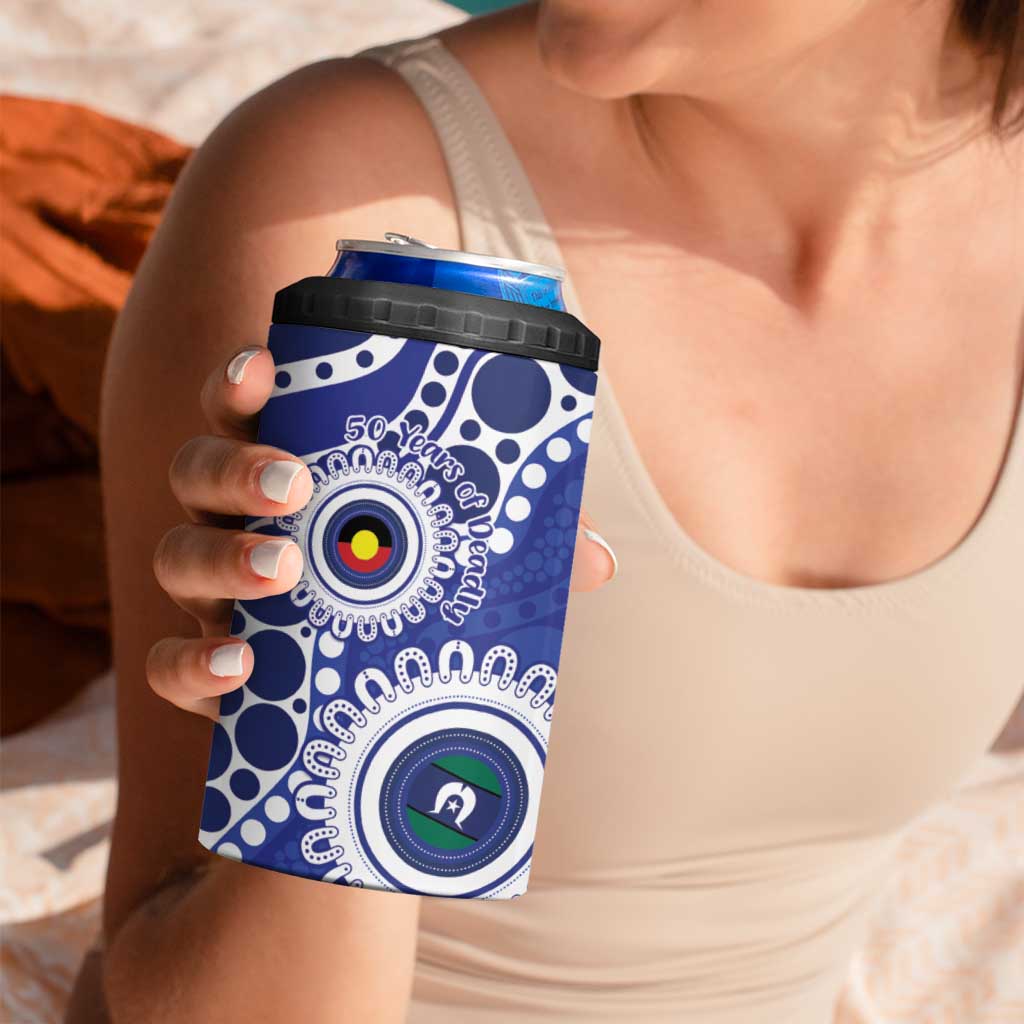 Bulldogs NAIDOC Week 2026 Personalised 4 in 1 Can Cooler Tumbler 50 Years of Deadly Aboriginal Art