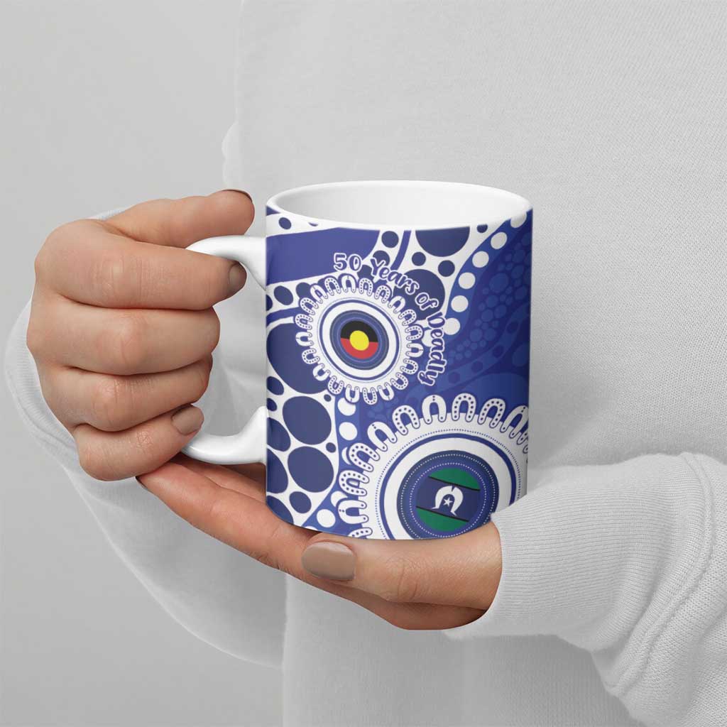 Bulldogs NAIDOC Week 2026 Personalised Ceramic Mug 50 Years of Deadly Aboriginal Art