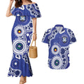 Bulldogs NAIDOC Week 2026 Personalised Couples Matching Mermaid Dress and Hawaiian Shirt 50 Years of Deadly Aboriginal Art