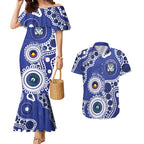 Bulldogs NAIDOC Week 2026 Personalised Couples Matching Mermaid Dress and Hawaiian Shirt 50 Years of Deadly Aboriginal Art